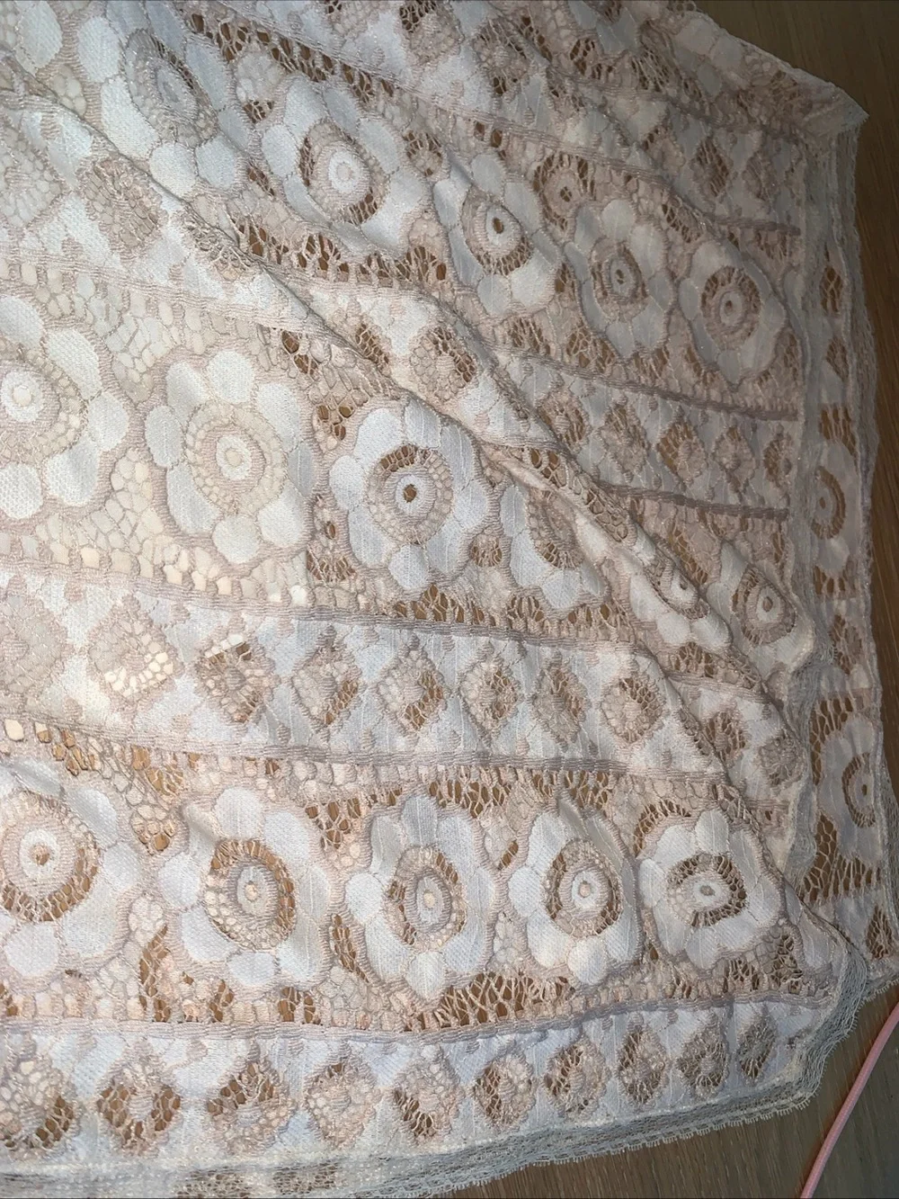 White Lace Backless Fit & Flare Dress - Picture 7 of 10